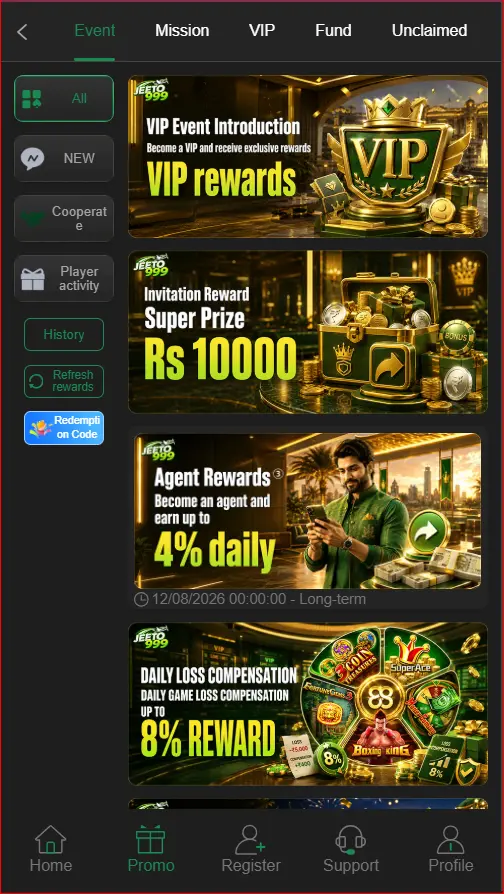 Promotions and Bonus Jeeto999 Game 2026