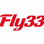 Red FLY33 logo for mobile gaming platform